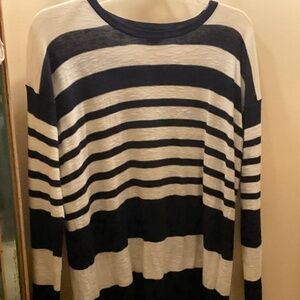 Vince Cotton Striped  Sweater S